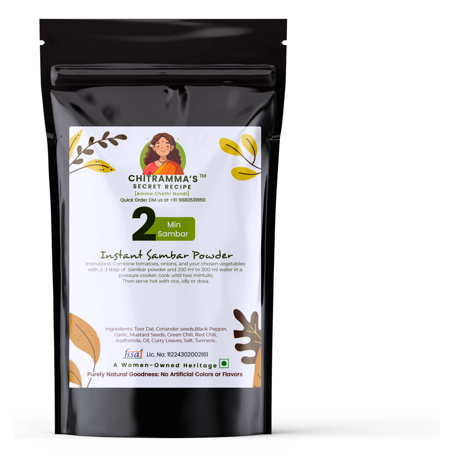2mins Sambar Powder