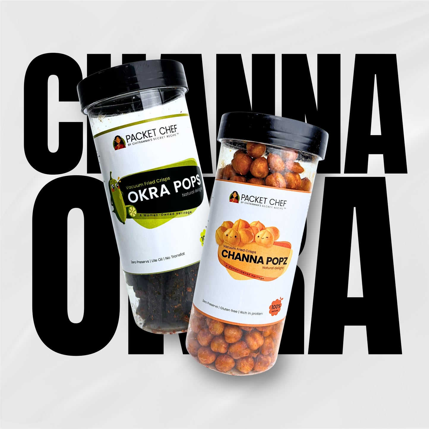 Channa Popz & Okra Popz